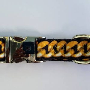 Bling Bling Gold Chain Dog Collar Small
