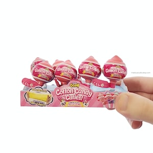 ミニチュア ZURU Oosh Cotton Candy 8 パックケースのテンプレート DIY バービー、BJD、ブライス ドールハウス おもちゃ デコレーション クラフト アート、インスタント デジタル ダウンロード