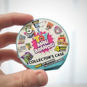 Digital printable template for miniature ZURU Toy Mini Brands Collector&#39;s Case - 4 Exclusive Minis Version [DIY].