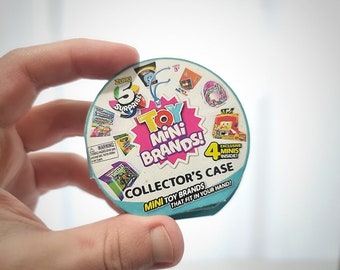 Digital printable template for miniature ZURU Toy Mini Brands Collector's Case - 4 Exclusive Minis Version [DIY].