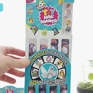 Digital printable template for miniature ZURU Toy Mini Brands 88 mini balls sidekick display [DIY].