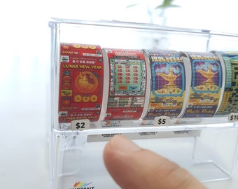 Digital printable template for realistic miniature Australian Scratchcards [DIY].