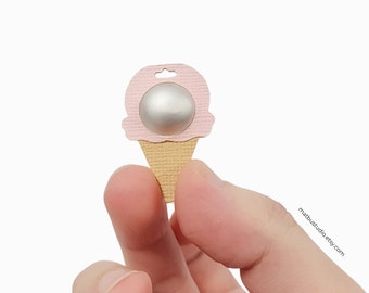 Digitaler Download SVG-Vorlage 1/6 Skala Eisrelief Miniatur Verpackung [DIY], Scherenschnitt, Room Box Dekor, einfach Pop, Spaß für Kind
