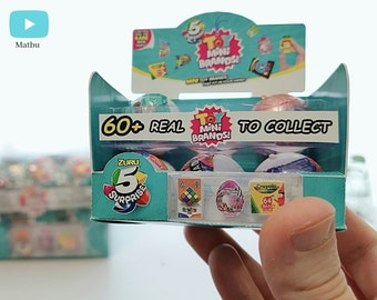 Digital download printable template for miniature ZURU Toy Mini Brands 12-pack case [DIY].