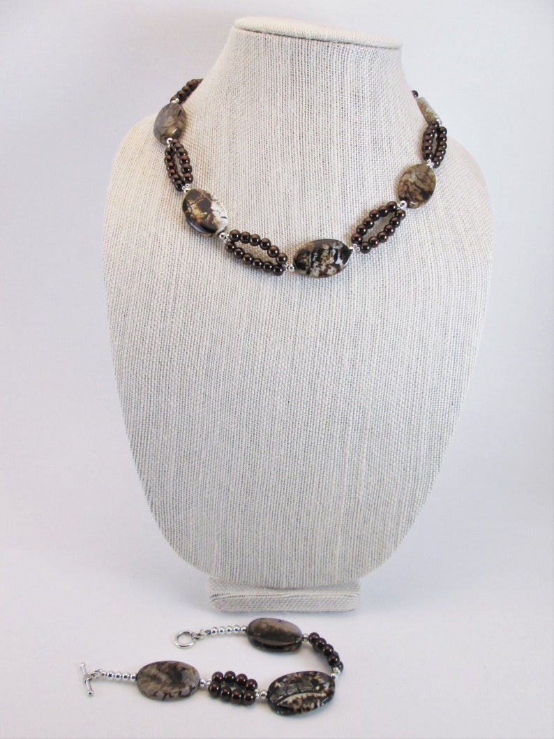 Crackle Earth Jewelry set