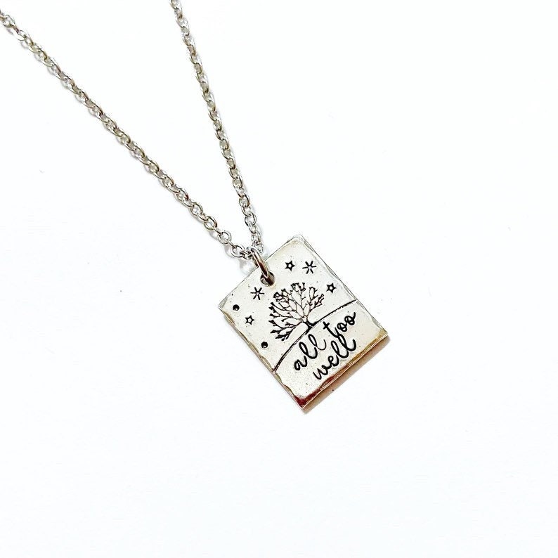 All Too Well Necklace Hand Stamped 