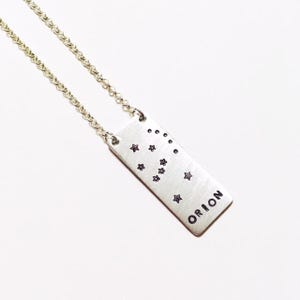 Orion Necklace Hand Stamped
