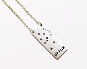 Orion Necklace Hand Stamped