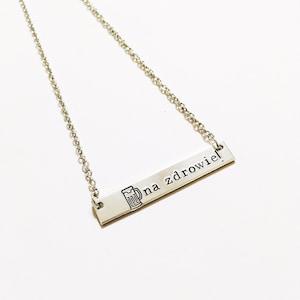 Polish Drinking Necklace - na zdrowie!