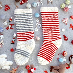 Instant Download Crochet Pattern Jumbo Mega Chunky Oversized Christmas Stocking Pattern Crochet Your Own Stocking image 10