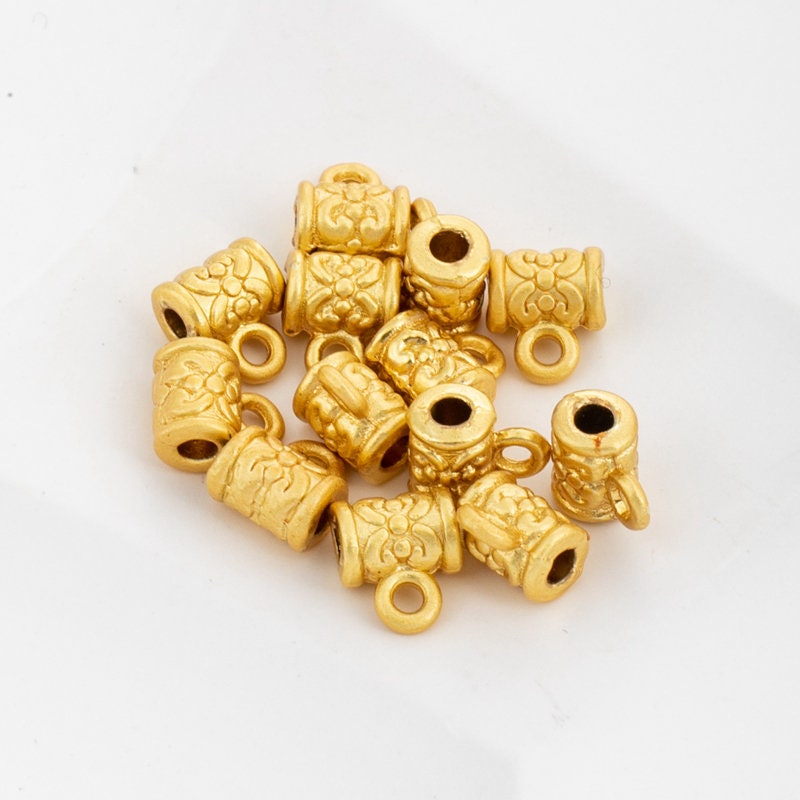 Gorgeous 18K Gold Stoppers Handmade Carved Gold Spacers for Ampearlbea –  AmpearlBeads