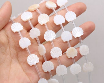 20pcs 13mm Natural Freshwater White Shell Beads Charm Pendants SB210713001B