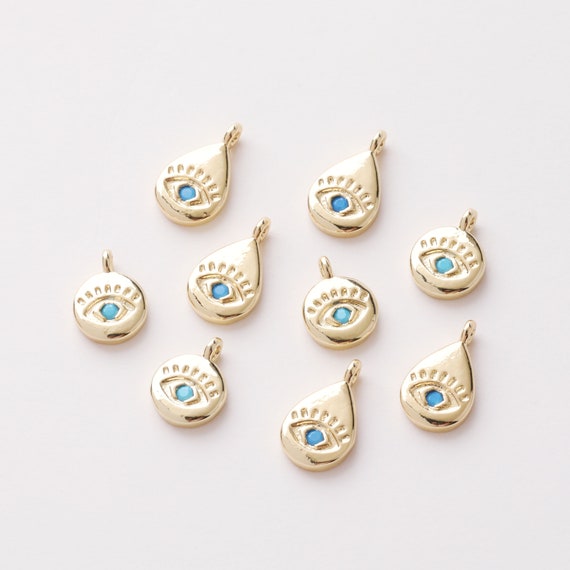 10pcs Cute Crystal Cross Charms Pendants for DIY Drop Earrings