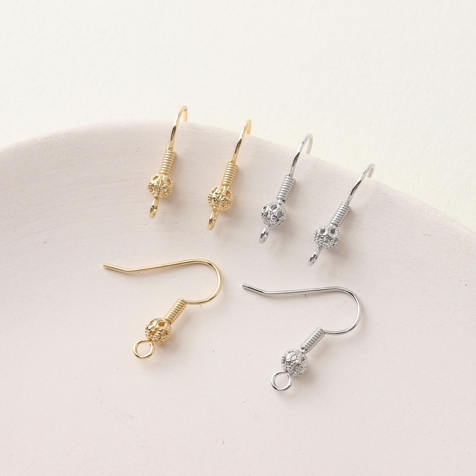 5pairs 19x20mm 18K Gold Plated Brass Bead Ear Hook Bead Etsy UK