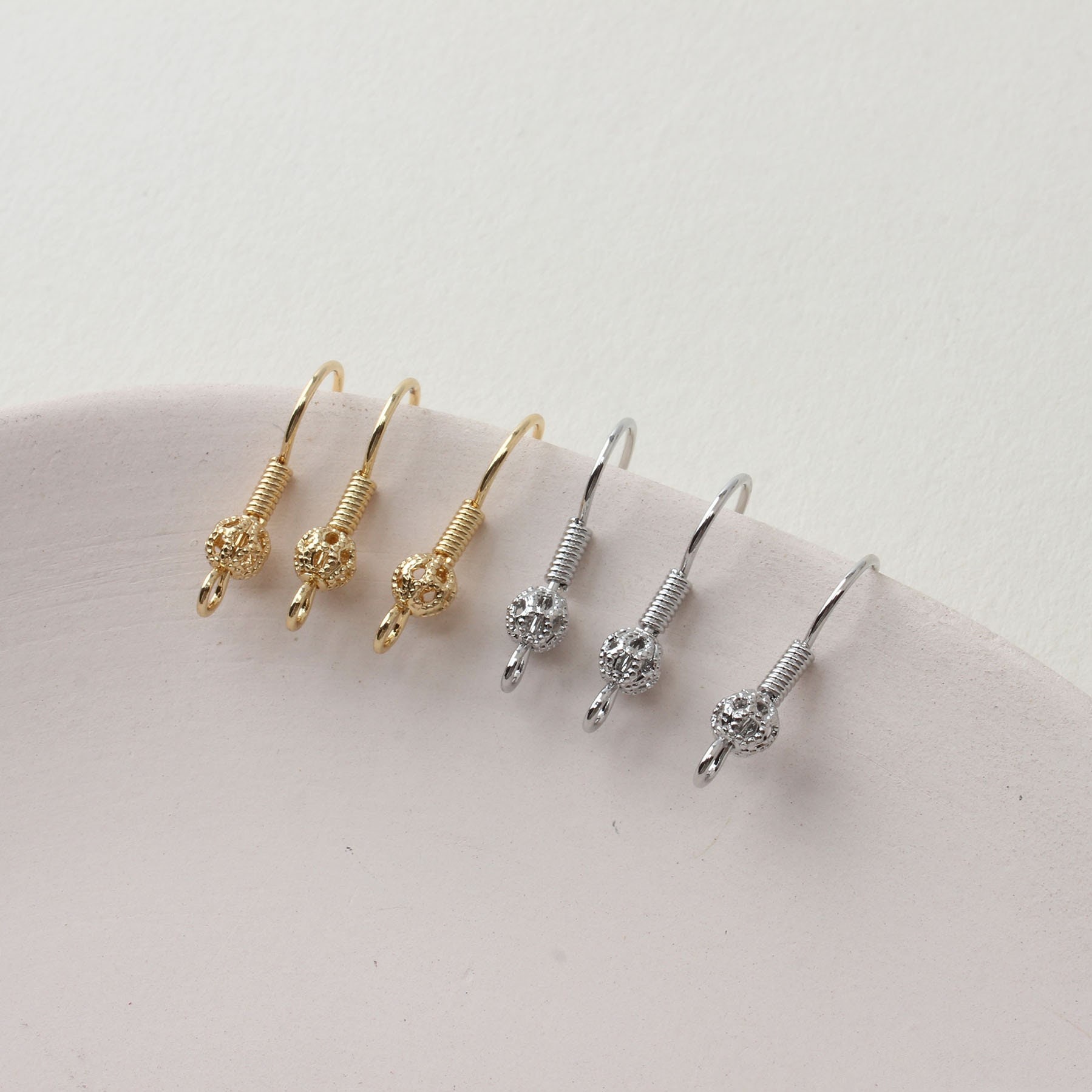 5pairs 19x20mm 18K Gold Plated Brass Bead Ear Hook Bead Etsy UK