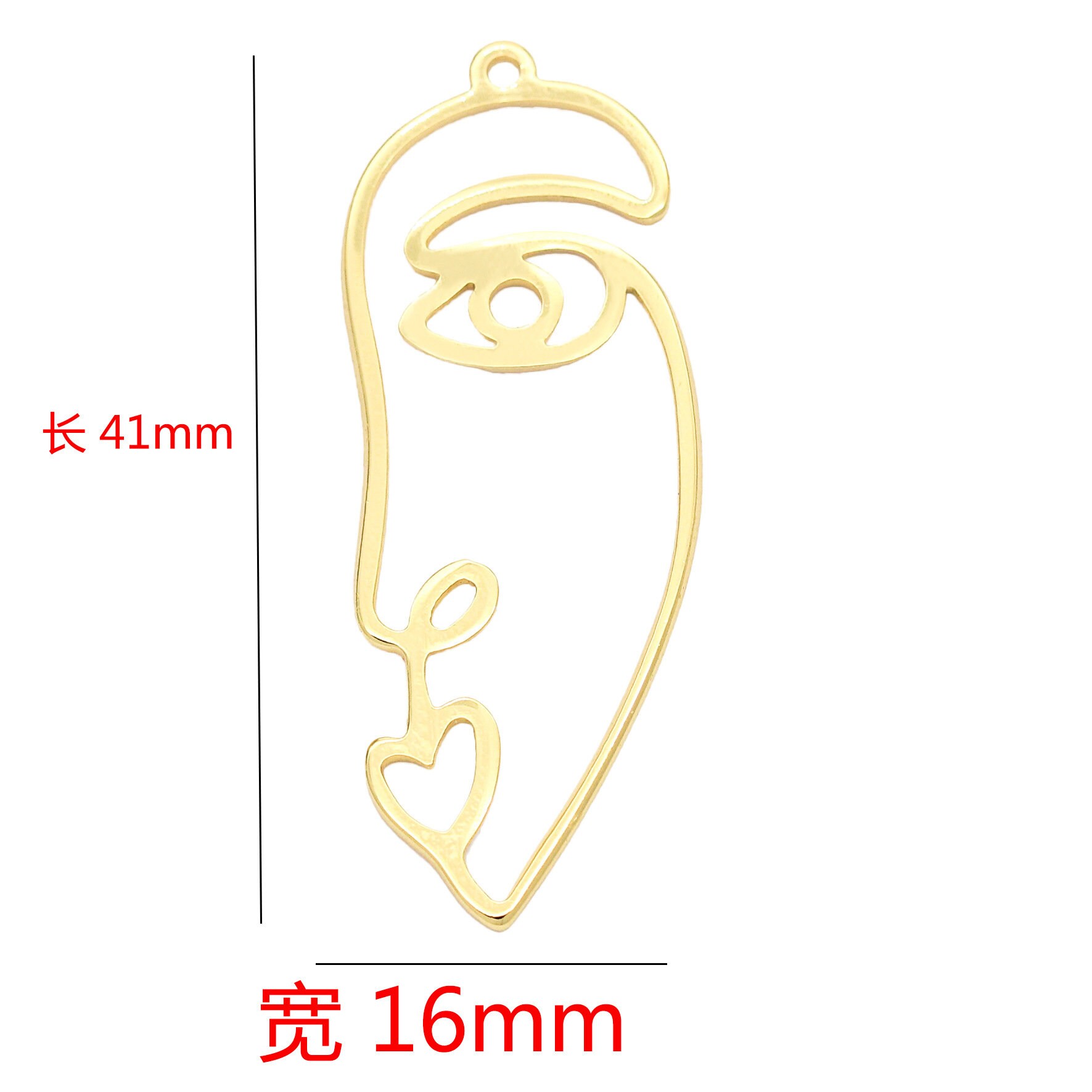 10pcs 14k Gold Plated Brass Hollow Out Face Charm Pendants 10pcs 14k Gold Plated Brass Hollow Out Face Charm Pendants