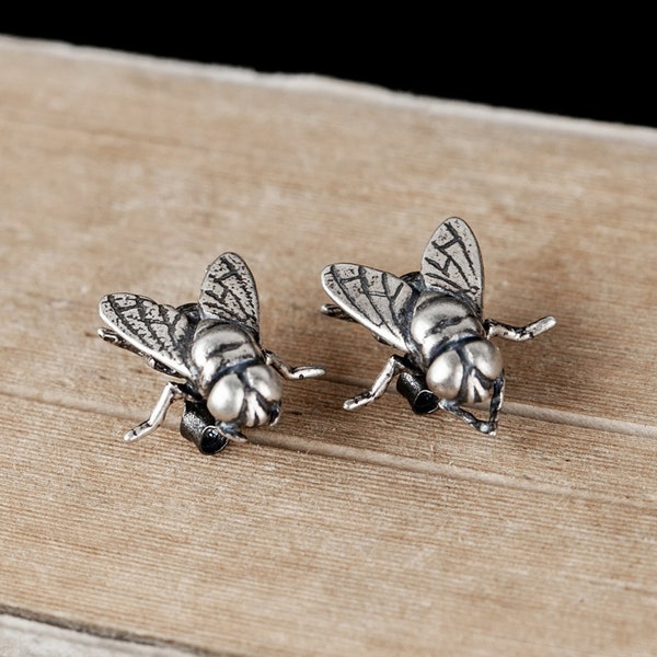 S925 Sterling Silver Fly Ear Studs Boucles d’oreilles Punk Ear Studs Boucles d’oreilles AY3253