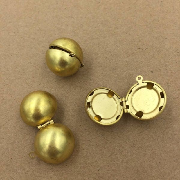 5pcs 18mm Brass Ball Locket Wish Box Magic Locket QF08871