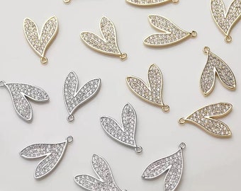 2pcs/4pcs/10pcs 5X12MM 14K Gold Plated Brass Zircon Crown 2pcs/4pcs/10pcs 5X12MM 14K Gold Plated Brass Zircon Crown