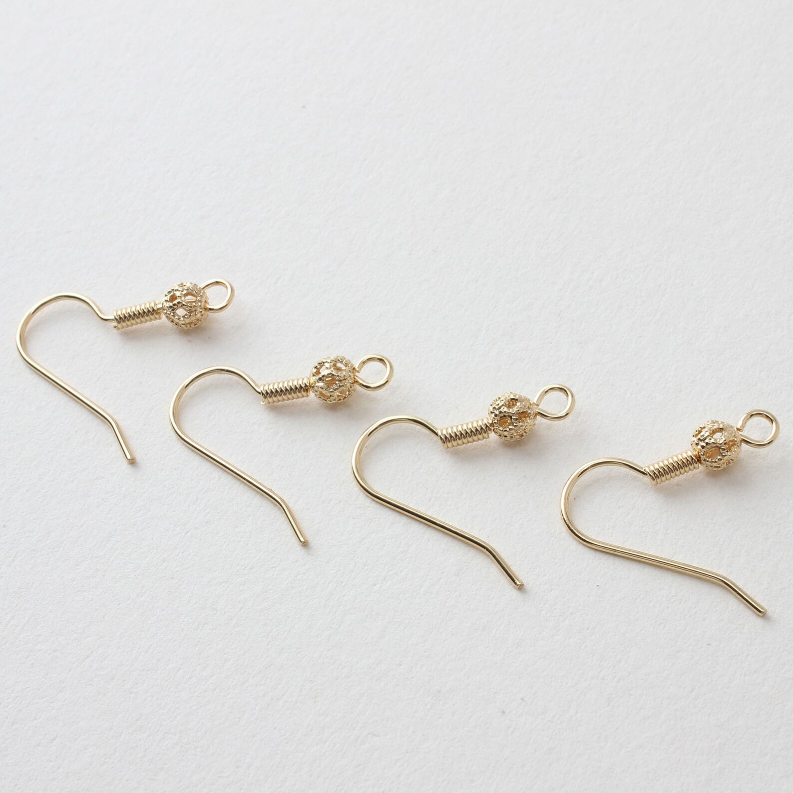 5pairs 19x20mm 18K Gold Plated Brass Bead Ear Hook Bead Etsy UK