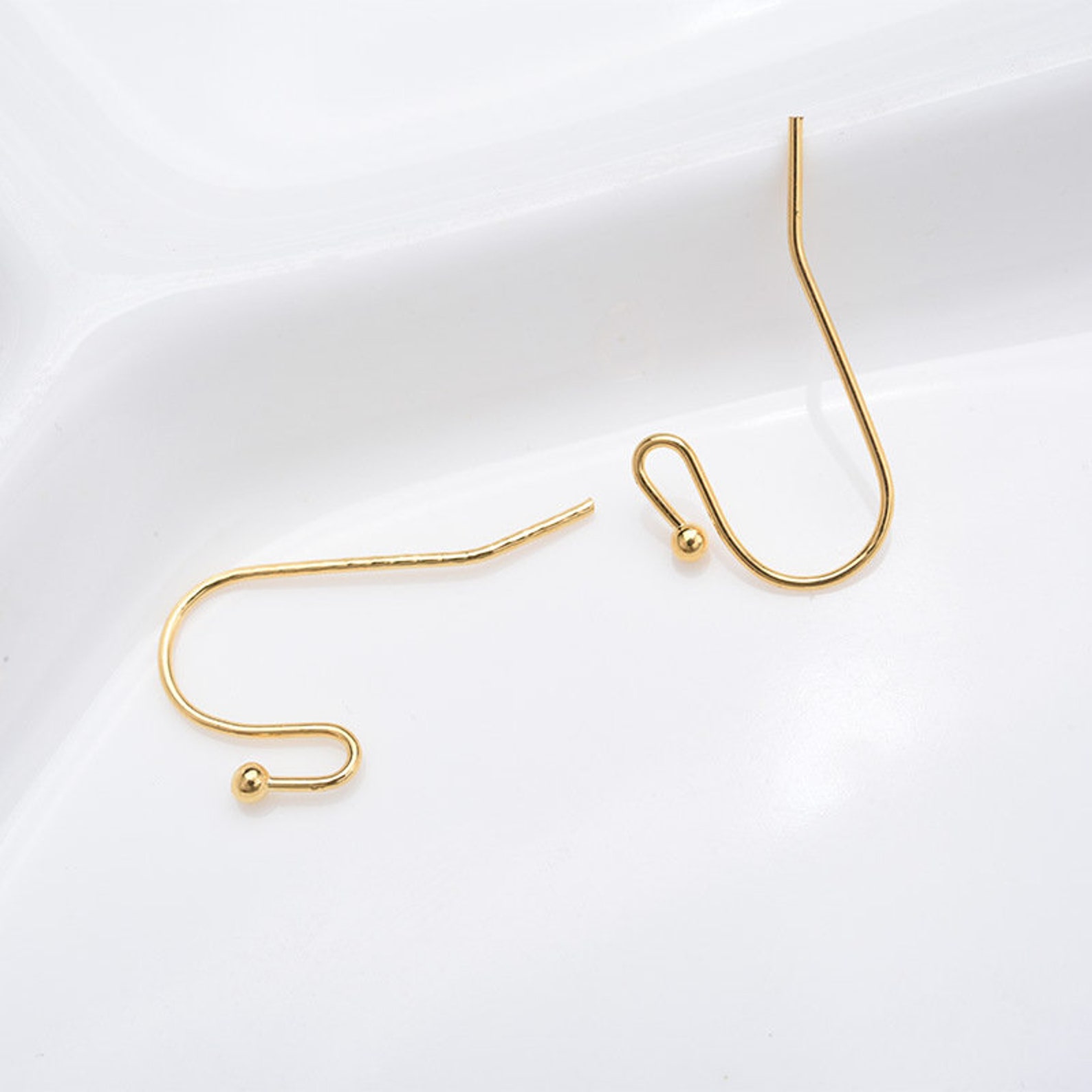 Real gold earring hooks Clearance