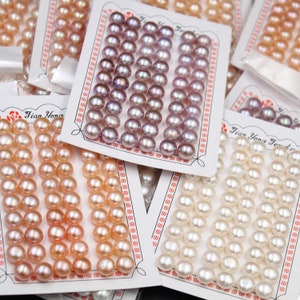 10 stuks knoopparels, witte zoetwaterparelkralen, natuurlijke losse parelkralen, halfgeboorde knoopparel D005
