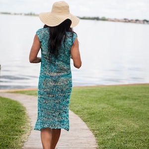 Take Me to the Beach swim coverup knitting pattern
