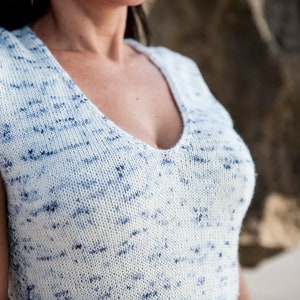 Safe Haven sleeveless pullover knitting pattern image 3
