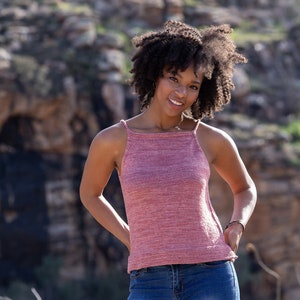 Ajo sleeveless pullover knitting pattern