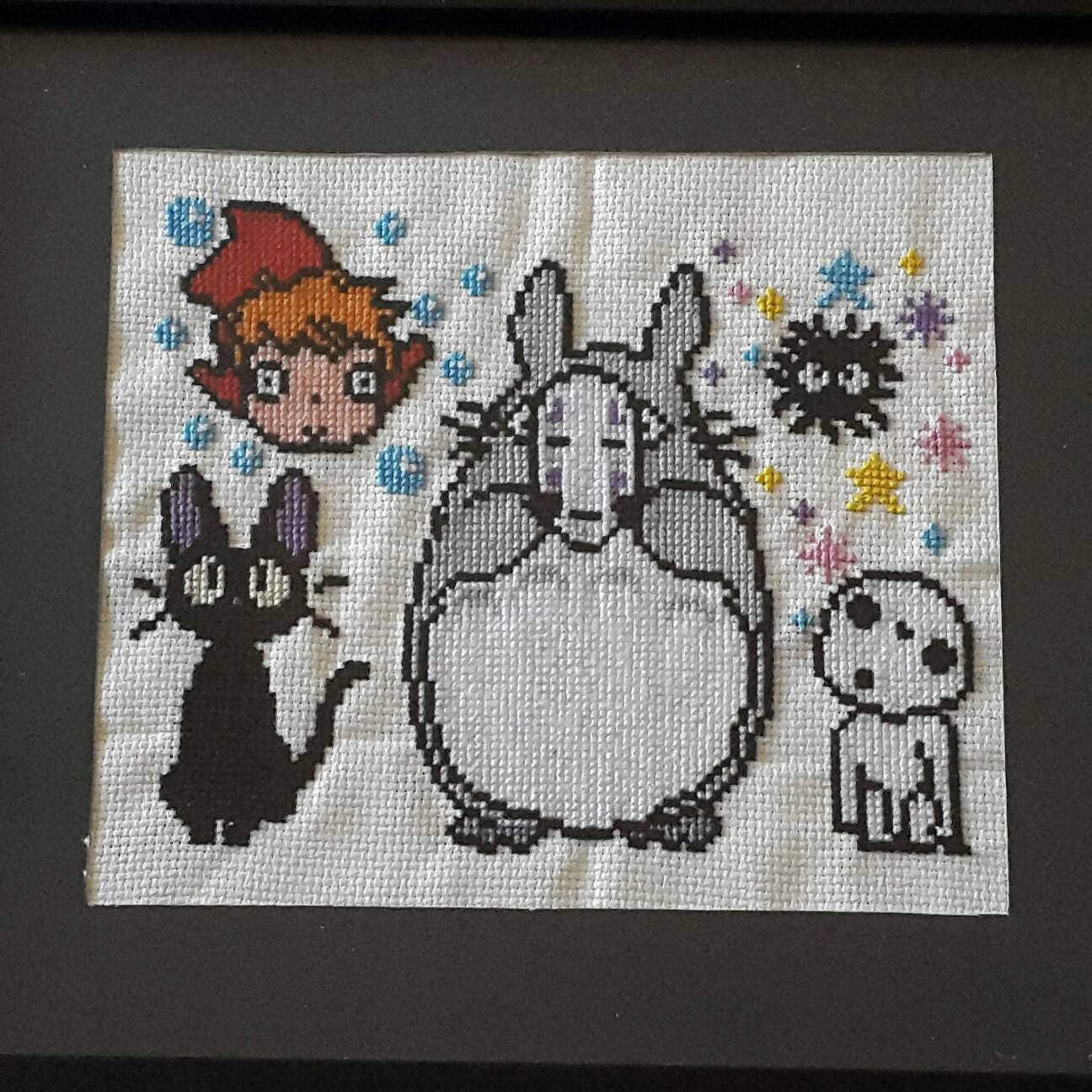 Studio Ghibli Inspired Cross Stitch Etsy