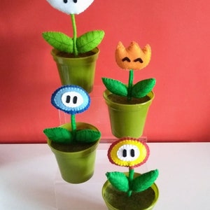 Handmade Plush Mario Flower Power Up