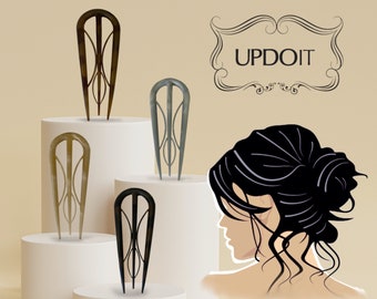 The Best Hair Accessory for Updos, hair clip, fork, hair pin, UPDOIT hair accessory, wedding, prom, stick, comb, simple, easy, versatile