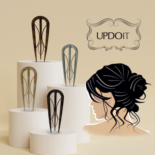 The Best Hair Accessory for Updos, hair clip, fork, hair pin, UPDOIT hair accessory, wedding, prom, stick, comb, simple, easy, versatile