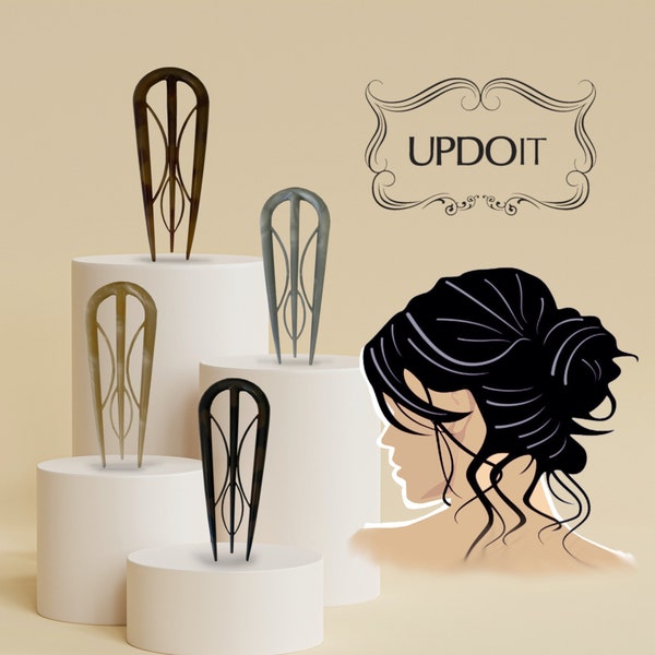 Best Hair Accessory for Updos, hair clip, fork, hair pin, hair accessory, stick, comb, simple, updo, wedding, prom, easy, Updoit versatile