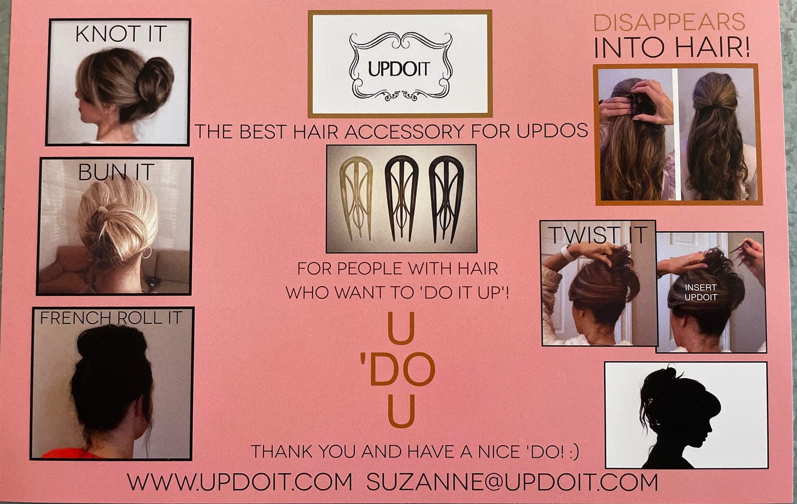 The Best Hair Accessory for Updos Updoit Hair Clip Fork Etsy