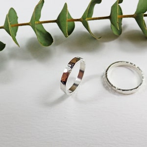 Textured silver alliances, wedding rings, alliances, silver wedding rings, white gold alliances, gold marriage alliances, unisex weddings