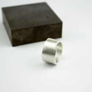 Exclusive silver ring for men, unisex wide silver ring, large men&#39;s ring, jewelry for him, men&#39;s silver ring, gift for brother