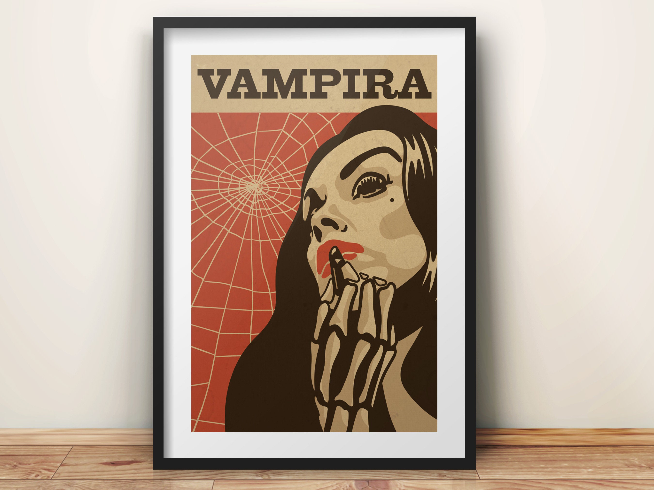 Vintage Wall Art Canvas, bruxas bonitas, vampiros e demônios, cartaz sexy,  impressão, decoração para casa, sem moldura