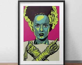 The Bride of Frankenstein art print