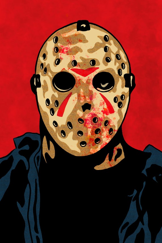 ロッキンジェリービーン Friday The 13th ジェイソン ポスター正規 Jason Voorhees, Friday the 13th Poster - Etsy
