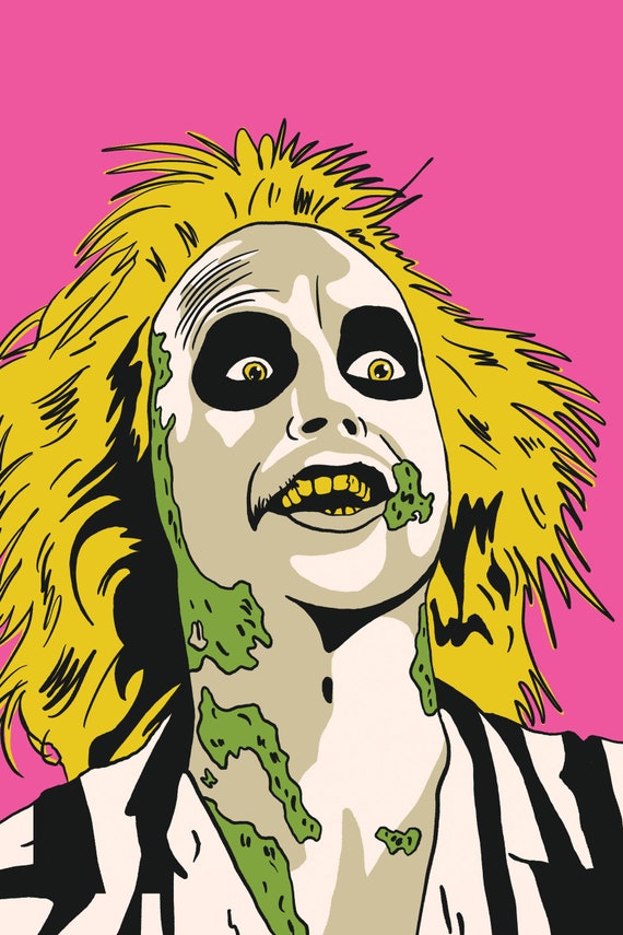 Beetlejuice Art Print Etsy