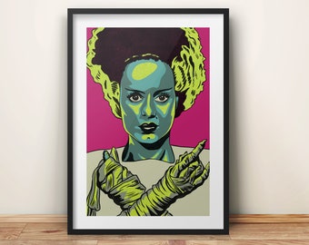 The Bride of Frankenstein art print