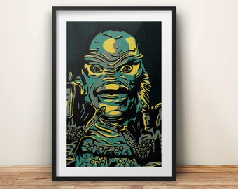 The Creature from the Black Lagoon art print