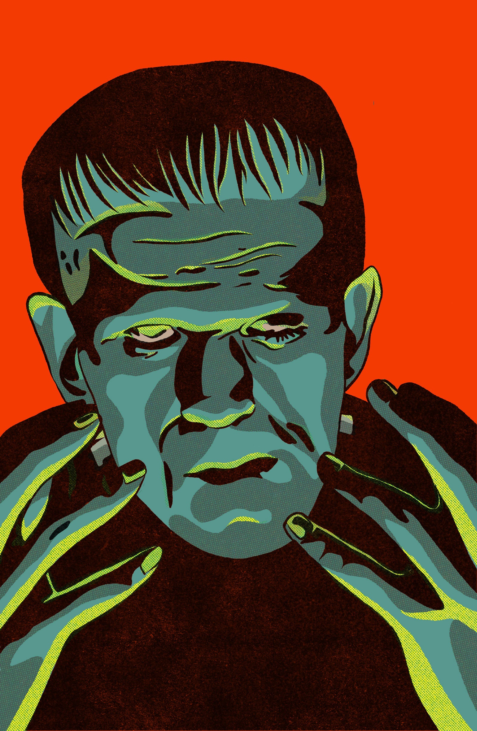 Frankenstein Art Print Poster Etsy
