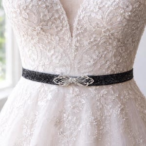 sparkle glitter tulle wedding dress Rhinestone Prom Belt Glitter Prom Dress