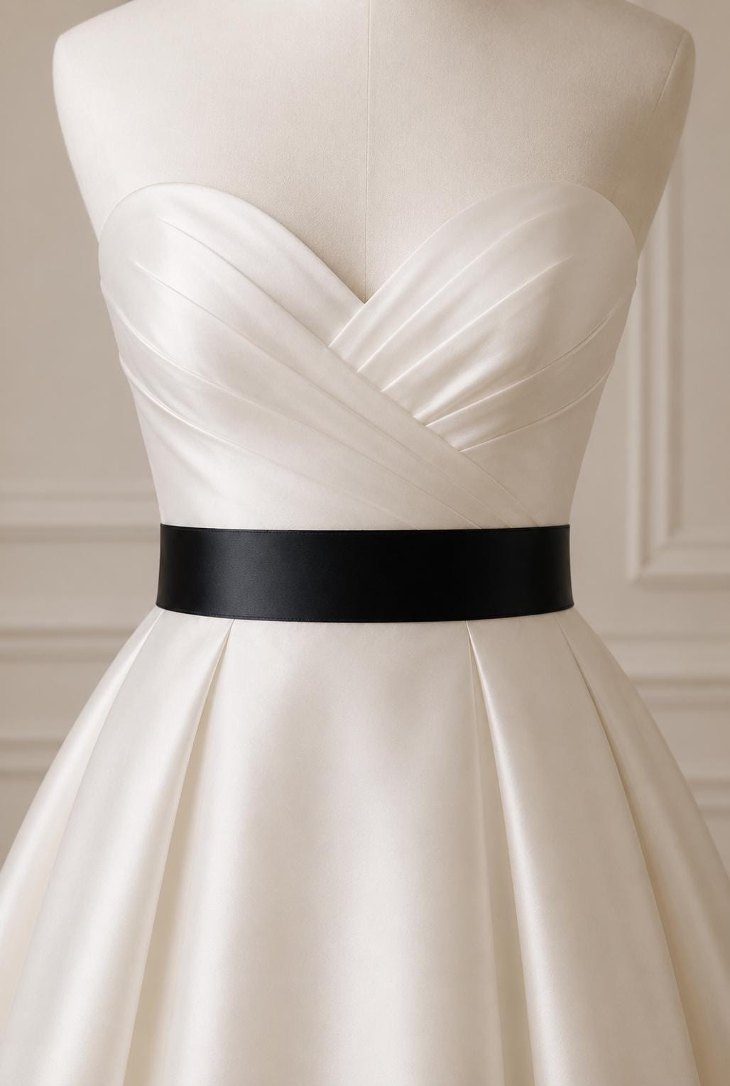 Black Bridesmaid Dress Satin