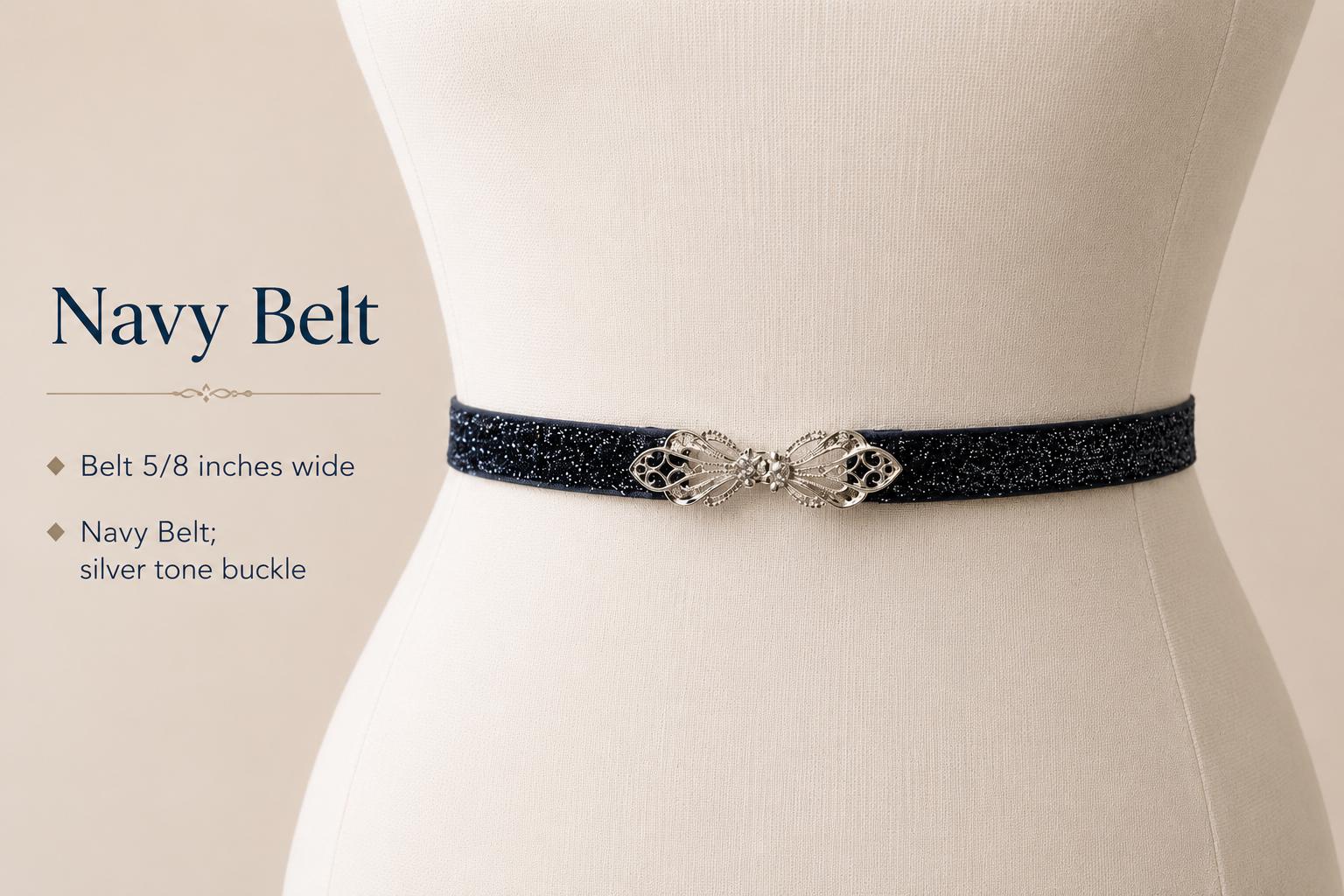 blue waist belts for dresses Navy Silver Shimmer Skinny Elastic Belt with Rhinestone Buckle | Bridal Bridesmaid | Glitter Belt | Thin Dress Belt Dress style:Without Shawl Halter prom dresses Marryshe - Little Girl You could use one