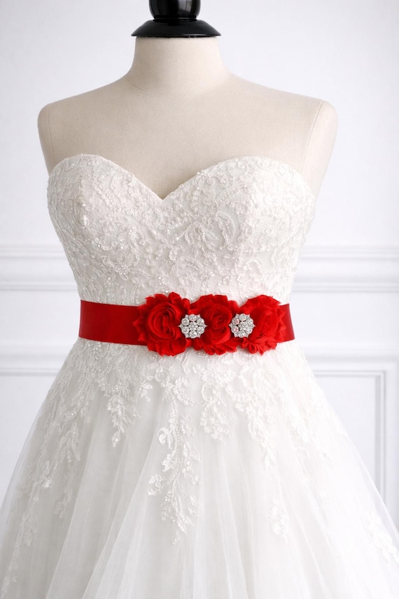sash belt for bridesmaid dress Ivory Floral Bridal Belt,Wedding Belt, Girl Sash,Handmade Flowers Wedd –  AlineBridal