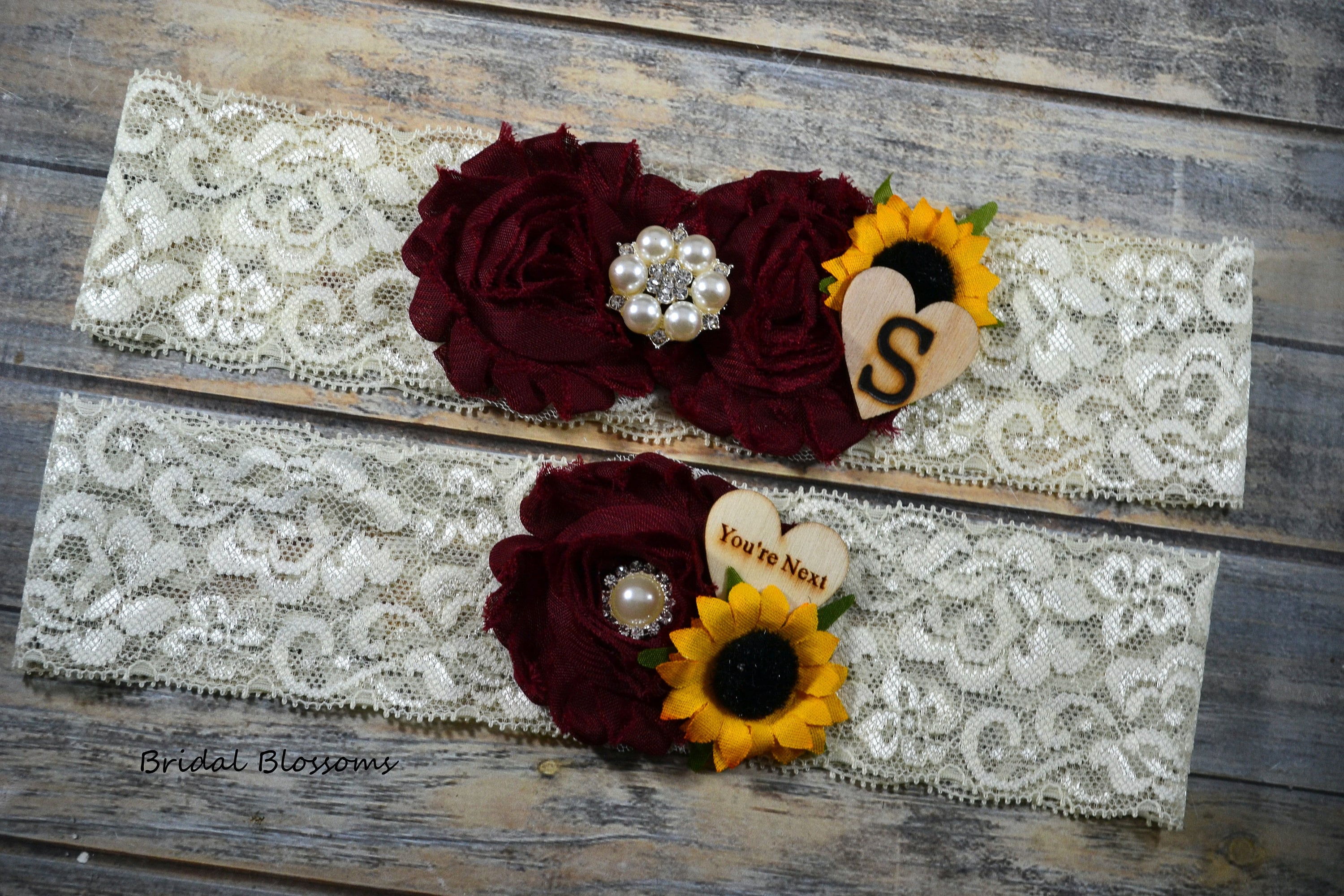 Sunflower Garter - Etsy