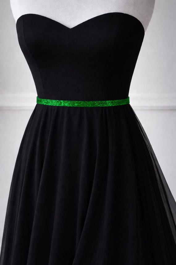 Emerald Green Shimmer Skinny Elastic Belt | Bridal Bridesmaid | Glitter Sash | Thin Dress Belt Wedding Bridal Accessories Prom Belts Emerald Green Shimmer Skinny Elastic Belt | Bridal Bridesmaid | Glitter Sash | Thin Dress Belt Wedding Bridal Accessories Prom Belts